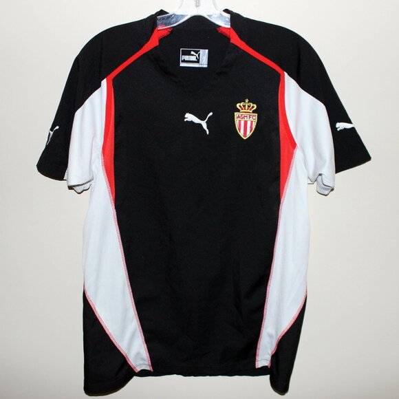 vintage no sponsor Puma #11 AS MONACO FC 2004-05 away shirt football jersey - Picture 3 of 10